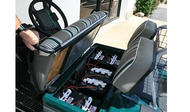 how many batteries in golf cart